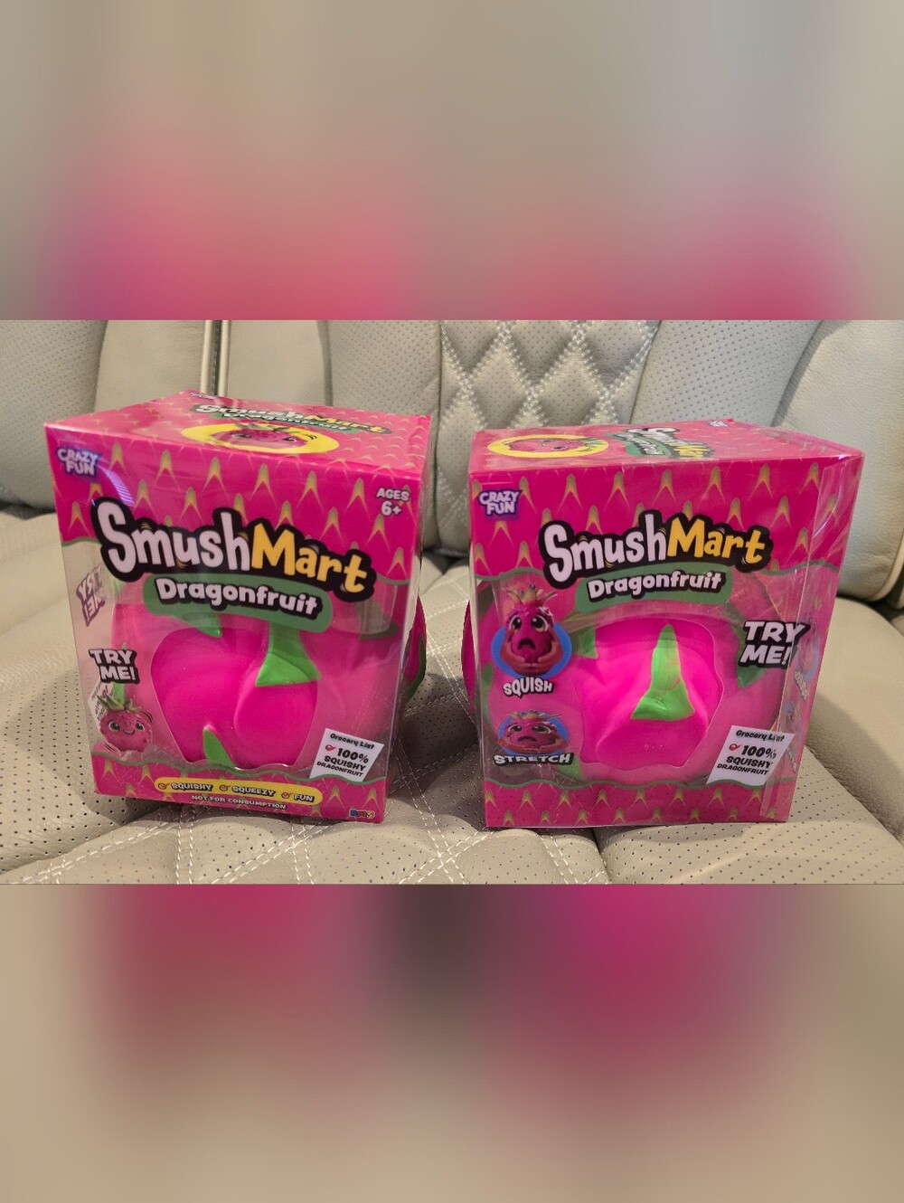 1-Dragonfruit Squishy Toy, 2 Available, Price Is For 1 Dragonfruit